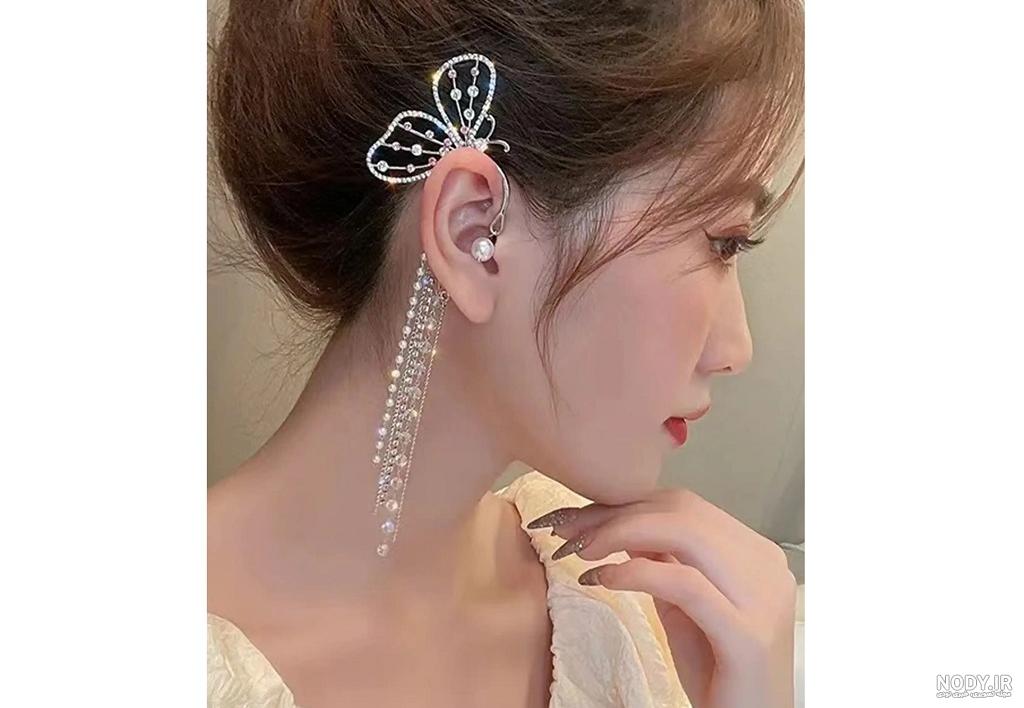مدل گوشواره طلا دخترانه جدید + عکس مدل گوشواره طلا حلقه ای