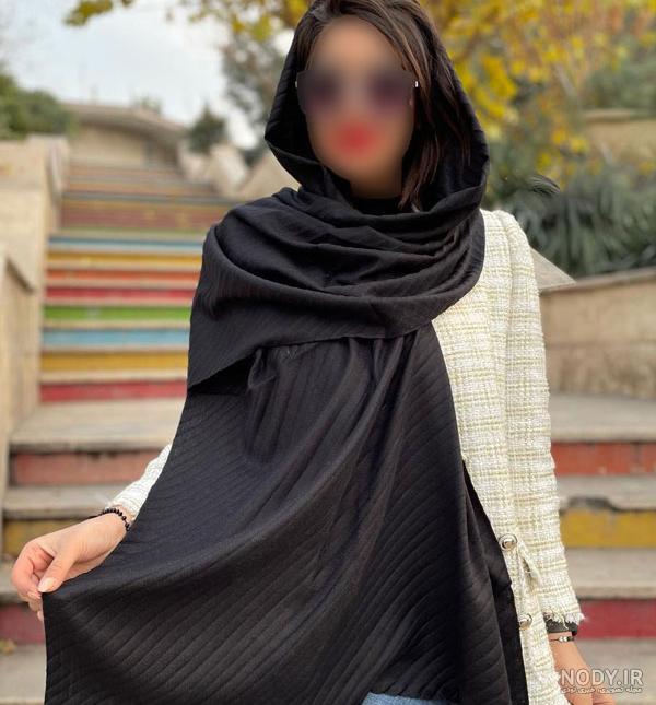۵۵ مدل شال مشکی شیک و خاص برای سلیقه های مختلف ۵۵ مدل شال مشکی شیک و خاص برای سلیقه های مختلف