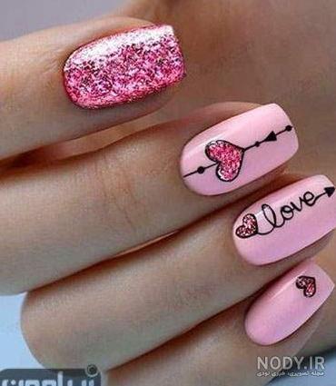 عکس ناخن ژلیش بچه گانه بلند