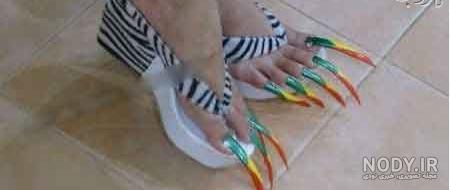 مدل طراحی های عجیب ناخن در دنیا (عکس) مدل طراحی های عجیب ناخن در دنیا (عکس)