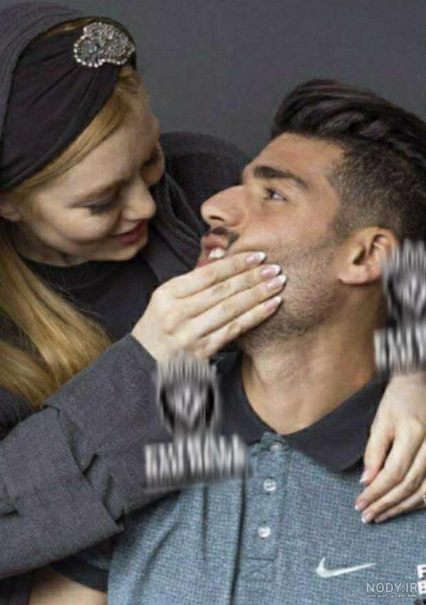 عکس آتلیه‌ای لورفته از سحر قریشی در کنار مهدی طارمی