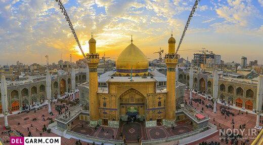عکس حرم امام علی در شب قدر