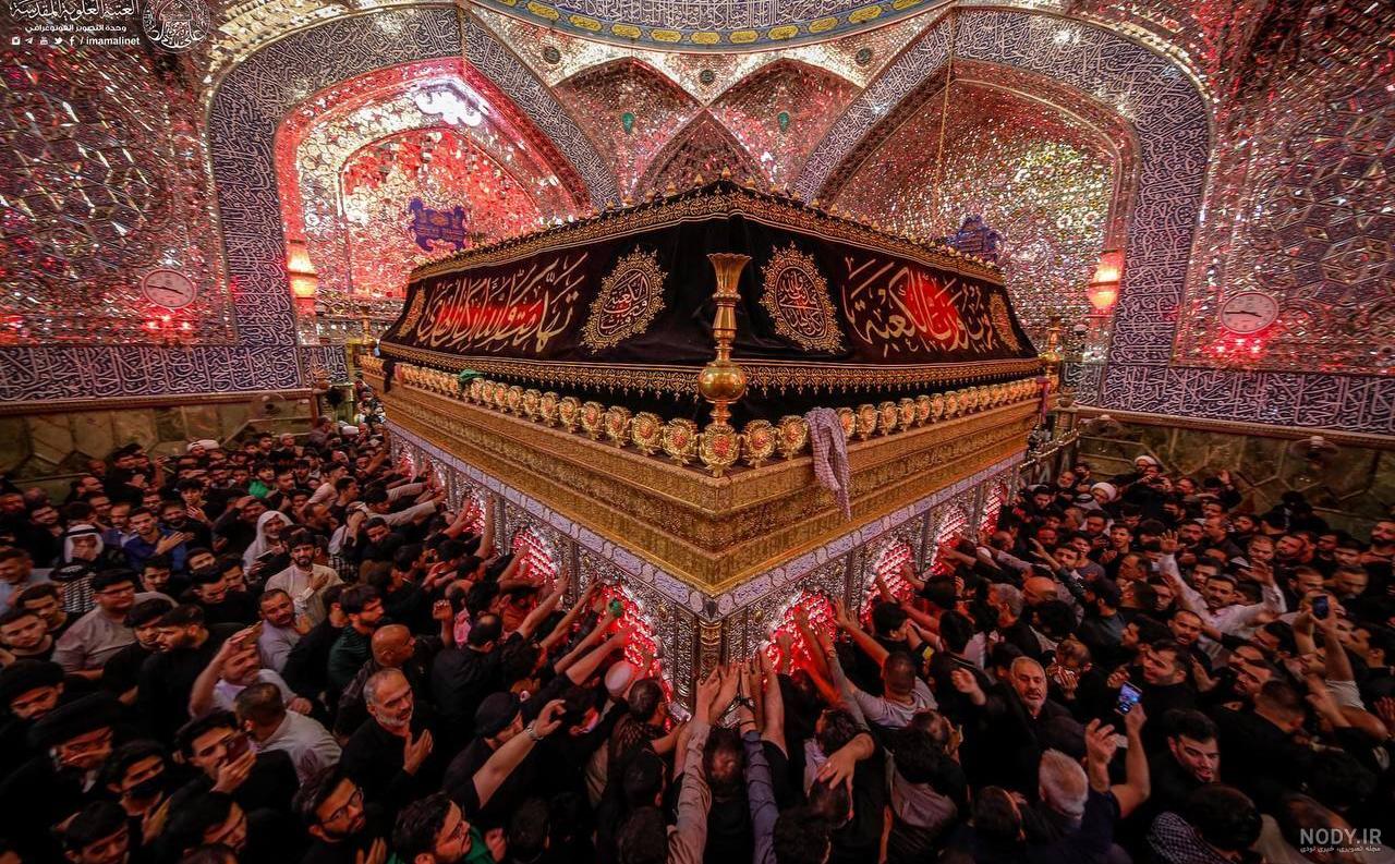 عکس حرم امام علی در شب قدر