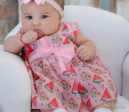 عکس نوزاد پسر چشم ابرو مشکی - عکس نودی