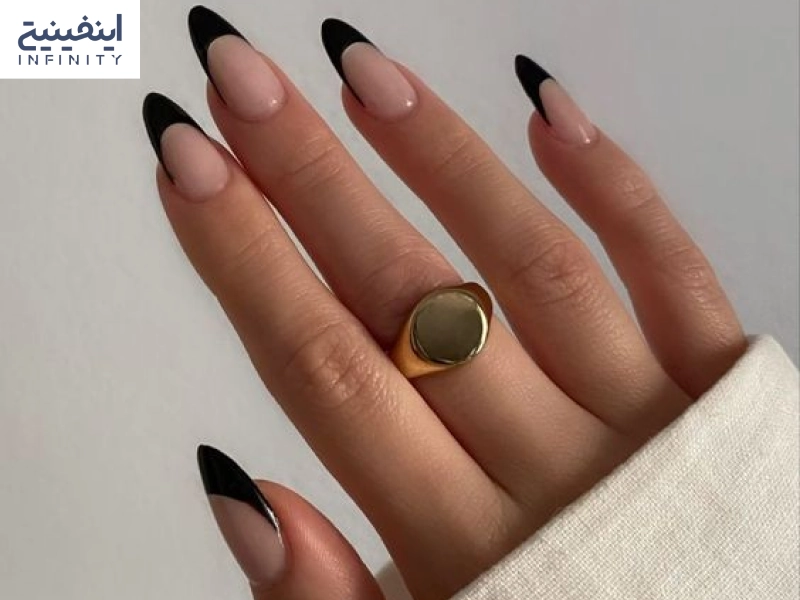 طرح ناخن مشکی ساده طرح ناخن مشکی ساده