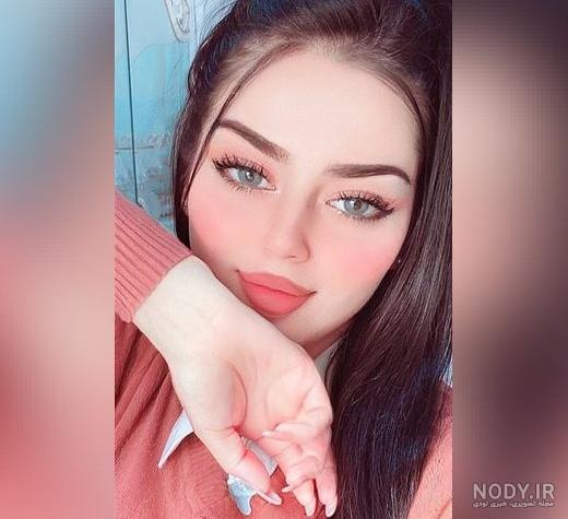 عکس دختر چشم رنگی زیبا