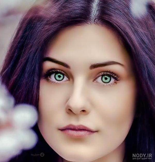 عکس چشم مشکی دختر طبیعی برای پروفایل
