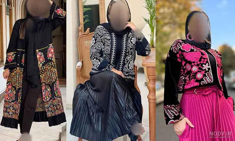50 مدل مانتو مشکی1401 جدید تابستانه شیک و خاص از اینستاگرام ...