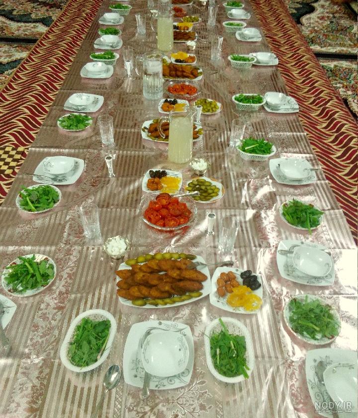 عکس سفره افطار | 30 عکس زیبا و دلنشین از تزیین سفره افطاری ایرانی ...