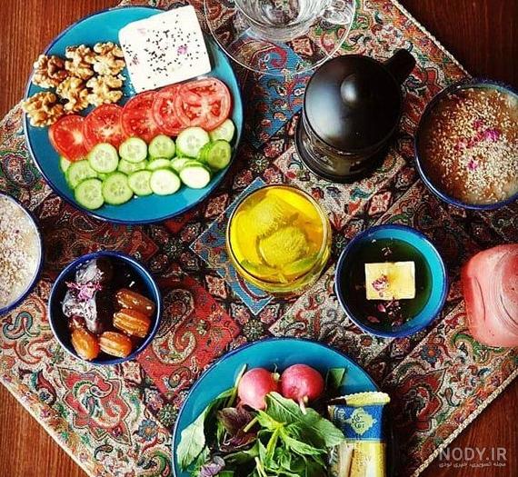 عکس مدل تزیین سفره افطار برای ماه رمضان سال 1401