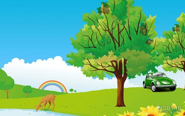 عکس نقاشی طبیعت بی جان با مداد رنگی