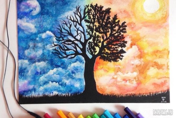 عکس نقاشی طبیعت ساده - عکس نودی