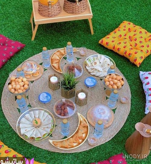 عکس هایی از تزیین سفره افطار ماه رمضان