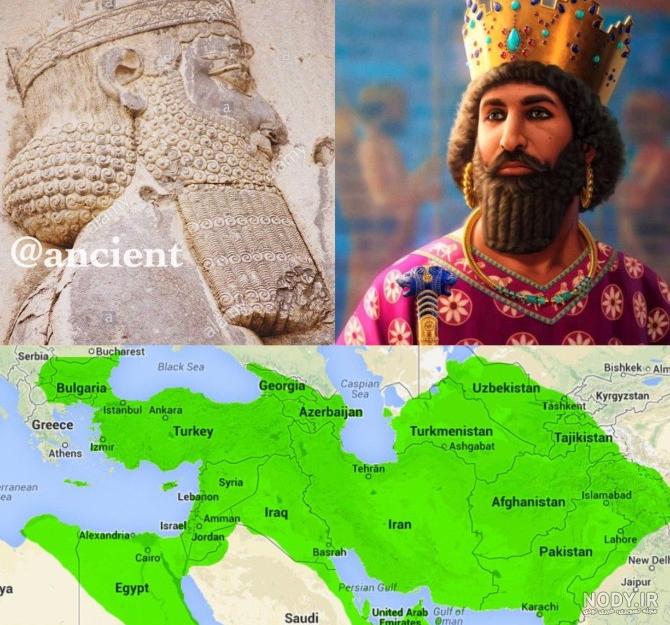 عکس پرچم ایران در دوره هخامنشیان