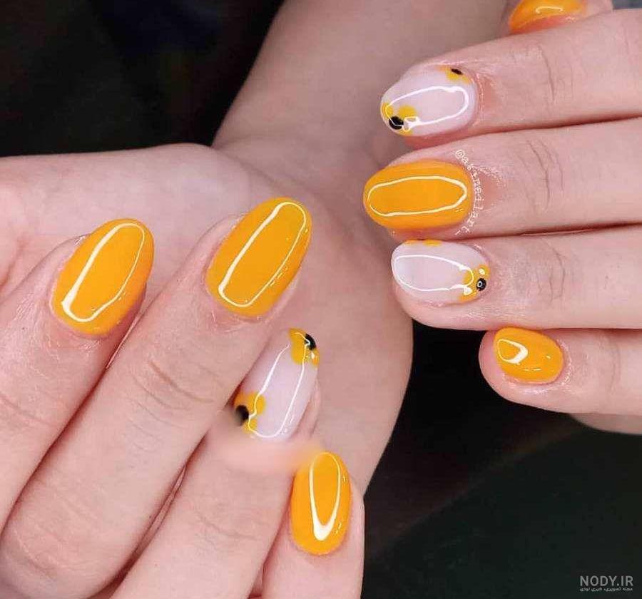 مدل های جدید ناخن با طراحی پاییزی