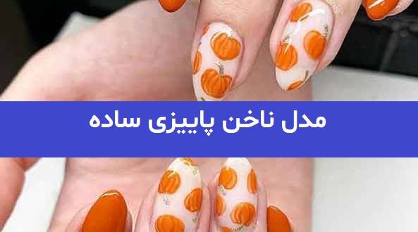 مدل ناخن پاییزی ساده 1401 | ژلیش ناخن پاییزی | مدل ناخن پاییزی دخترانه