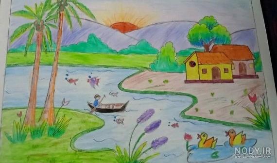 نقاشی کودکانه طبیعت با روش ساده - Kids TV - تماشا