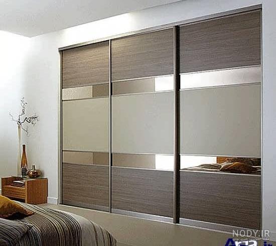 کمد دیواری ریلی - طراحی کمد دیواری مدرن 2023 نوین کابین