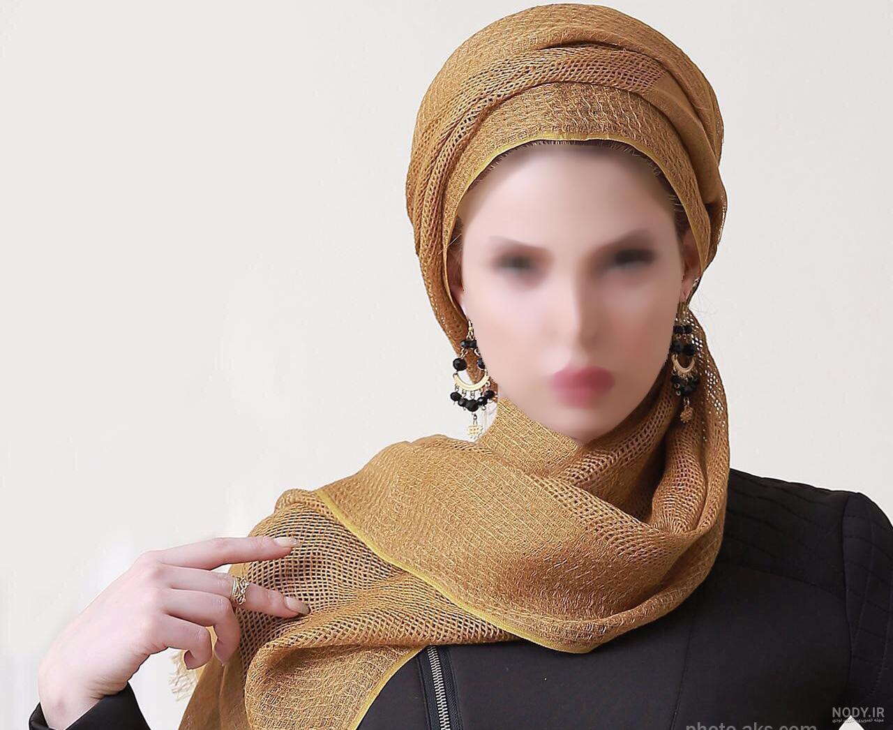 عکس شال دخترانه شیک مشکی عکس شال دخترانه شیک مشکی