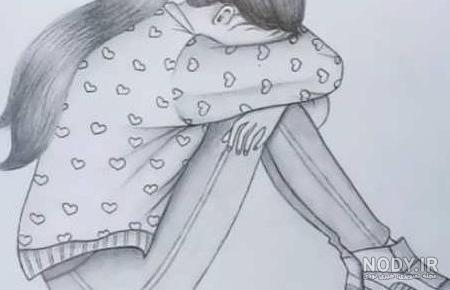 عکس طراحی غمگین برای پروفایل - عکس نودی