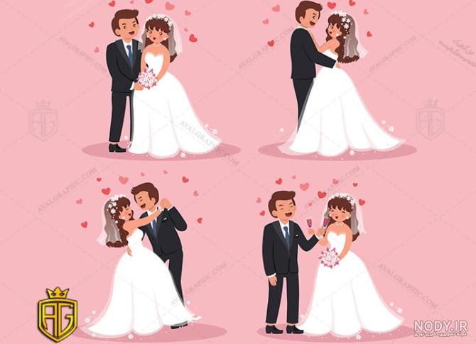 عکس عروس داماد روی کیک عکس عروس داماد روی کیک