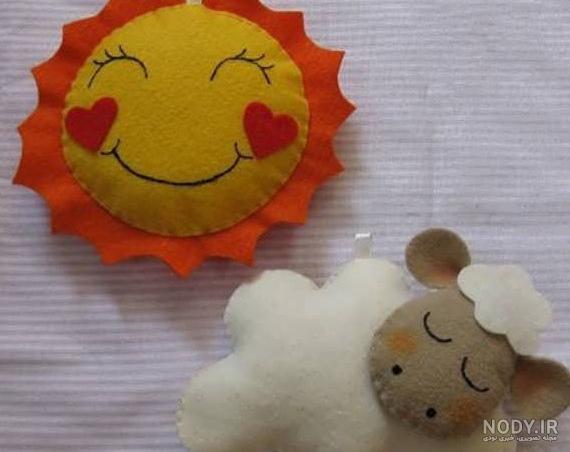 عکس عروسک با نمد ساده عکس عروسک با نمد ساده
