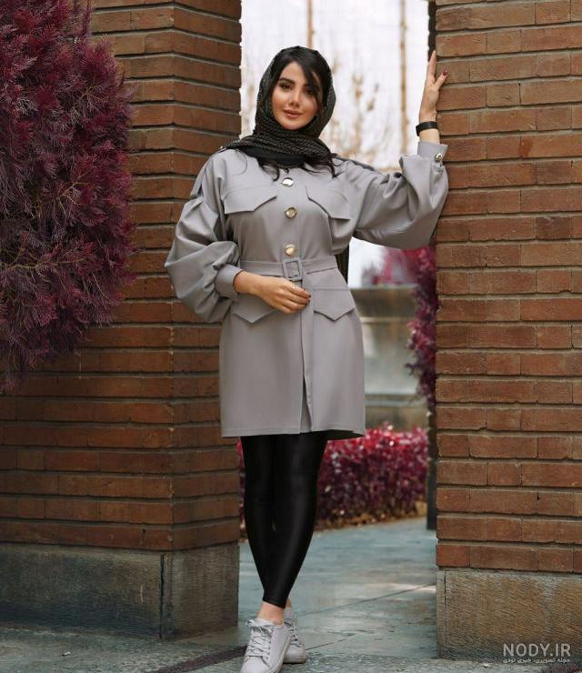 مدل مانتو جلو باز اسپرت دخترانه در تهران شکل دار