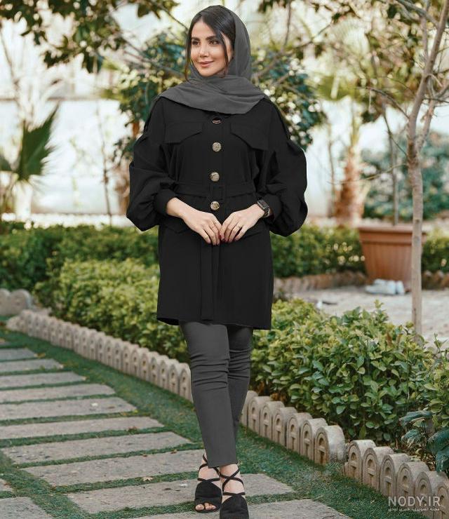 مدل یقه مانتو اسپرت