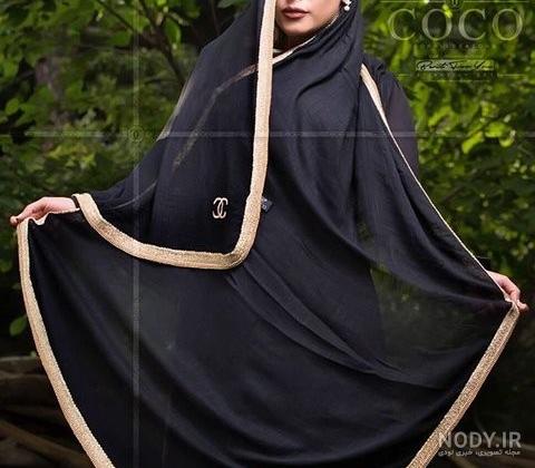 شال مشکی | 30 مدل شال مشکی مجلسی حریر و نخی دخترانه - دلبرانه شال مشکی | 30 مدل شال مشکی مجلسی حریر و نخی دخترانه - دلبرانه