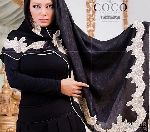 شال مشکی | 30 مدل شال مشکی مجلسی حریر و نخی دخترانه - دلبرانه شال مشکی | 30 مدل شال مشکی مجلسی حریر و نخی دخترانه - دلبرانه
