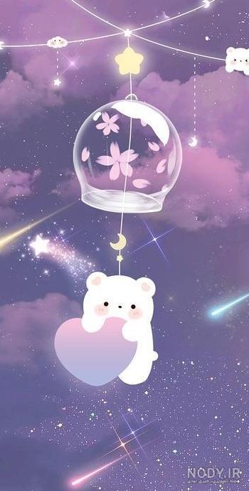 پس زمینه کیوت صورتی