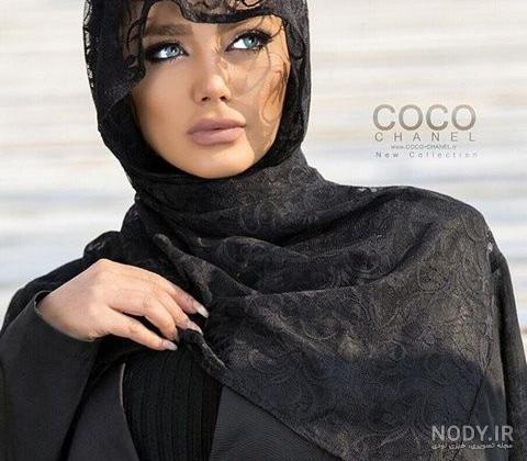 ۵۵ مدل شال مشکی شیک و خاص برای سلیقه های مختلف ۵۵ مدل شال مشکی شیک و خاص برای سلیقه های مختلف