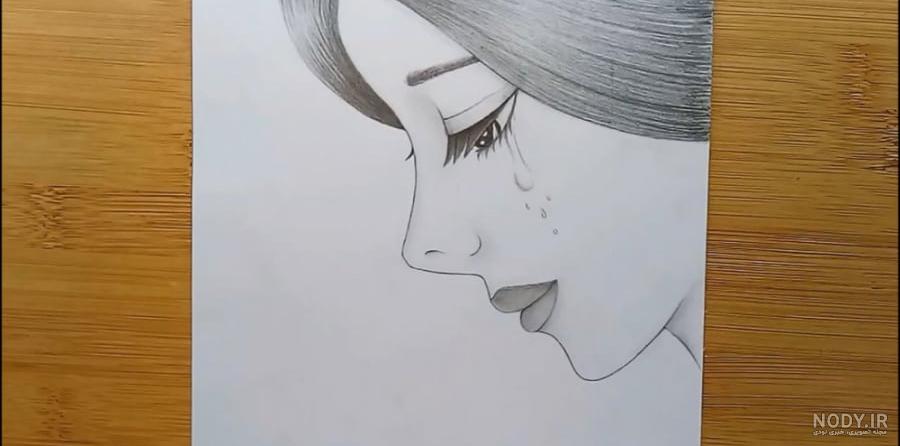 آموزش نقاشی قلم سیاه دختر آموزش نقاشی قلم سیاه دختر