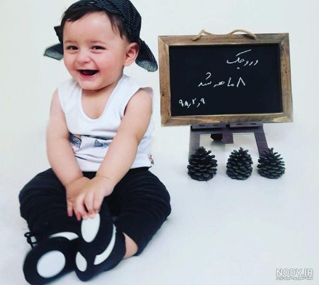ایده عکس هشت ماهگی