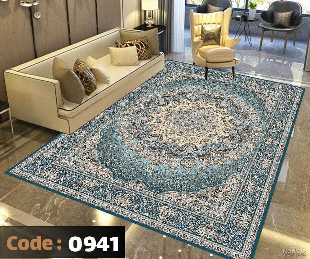 خرید و قیمت روفرشی 9 متری مخمل زرکدار طرح زیبای باغ بهشت رنگ ...