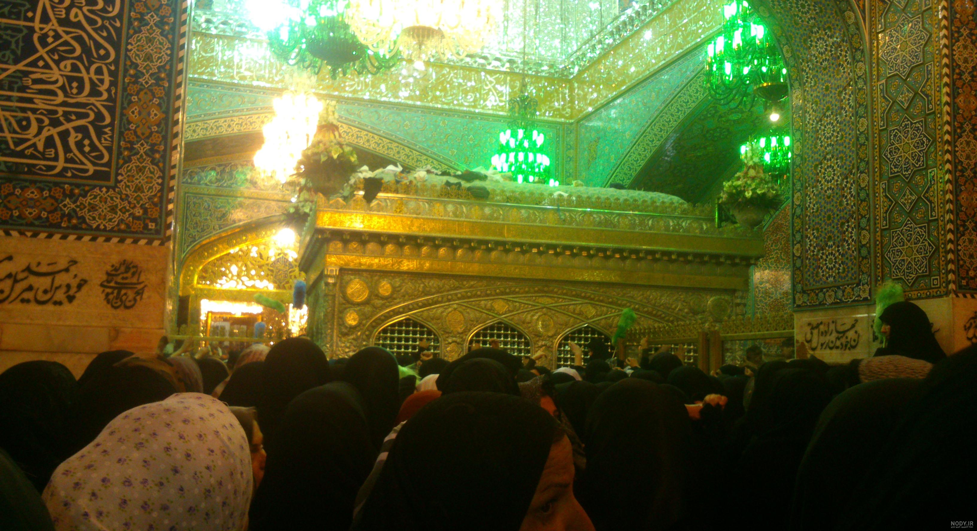 سلام دوستان گلم امشب رفتم حرم امام رضا(ع) تازه برگشتیم خی - عکس ویسگون