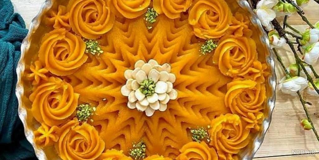 عکس حلوا زعفران