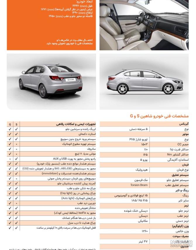 عکس نمای داخلی ماشین شاهین