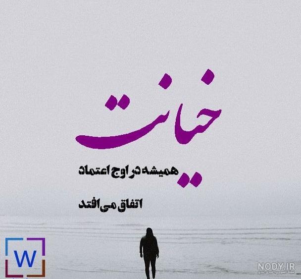 عکس نوشته اعتماد بی جا
