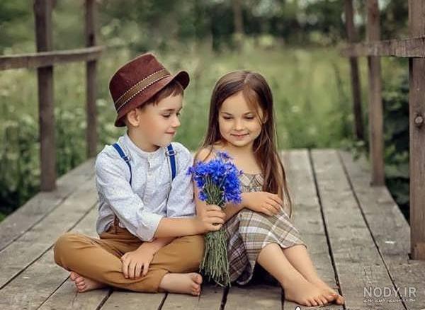 ژست عکس دونفره خواهر و برادر ❤️ [ بهترین تصاویر ]