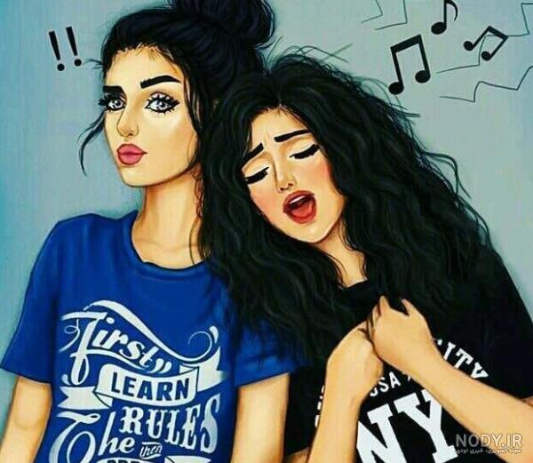 عکس پروفایل دخترونه دونفره ۱۴۰۰ - عکس نودی