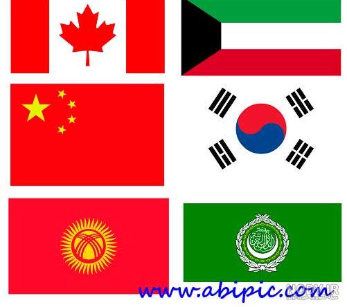 عکس پرچم های کشورها - عکس نودی