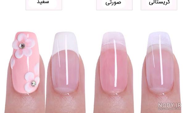عکس کاشت ناخن پودر