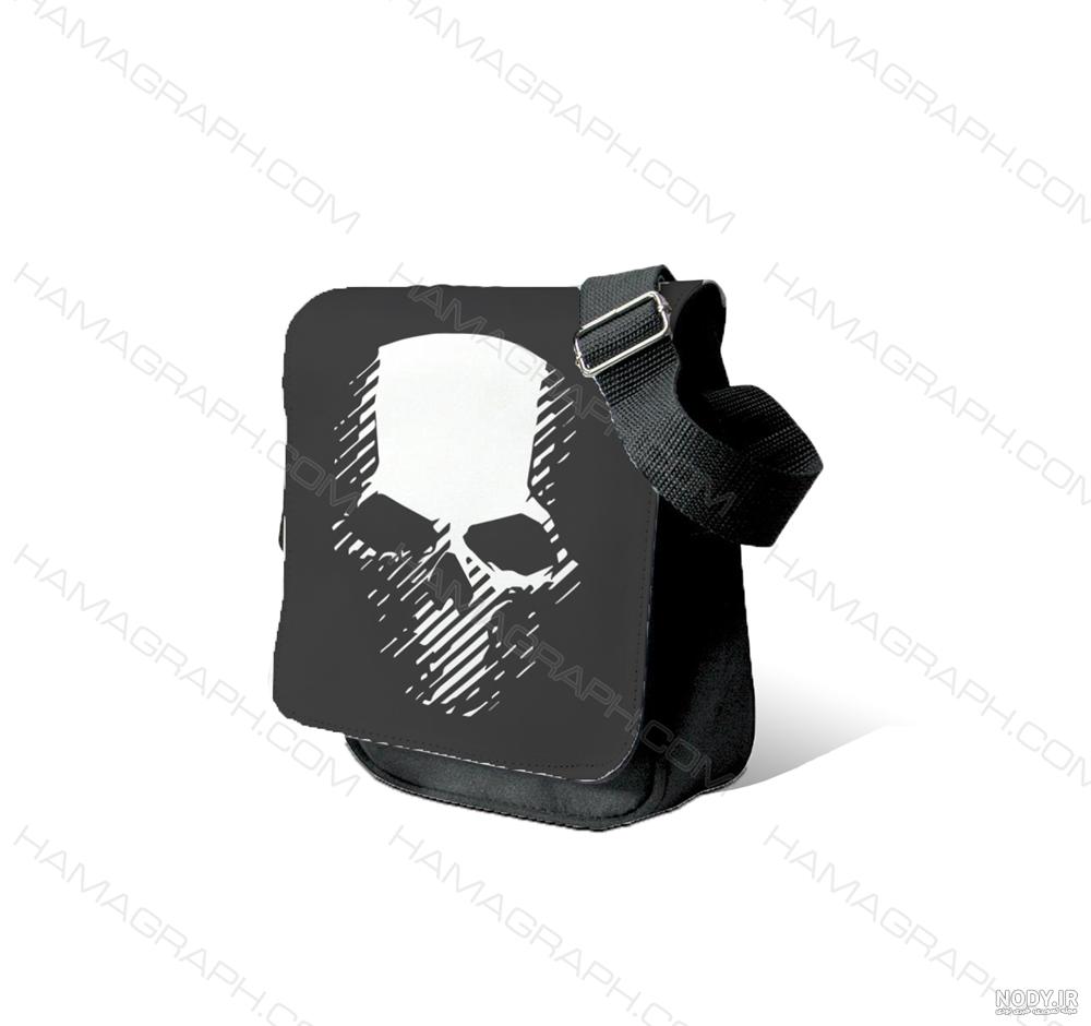 کیف دوشی مردانه طرح dropping skull | کیف دوشی طرح اسکلت | فروشگاه ...