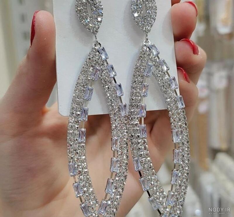 گوشواره استیل نگینی - گوشواره شیک مناسب هدیه - مناسب روز زن ... گوشواره استیل نگینی - گوشواره شیک مناسب هدیه - مناسب روز زن ...