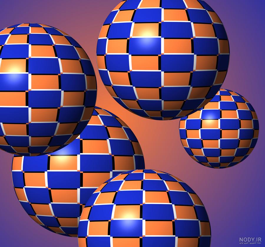 Floating Spheres Optical Illusion