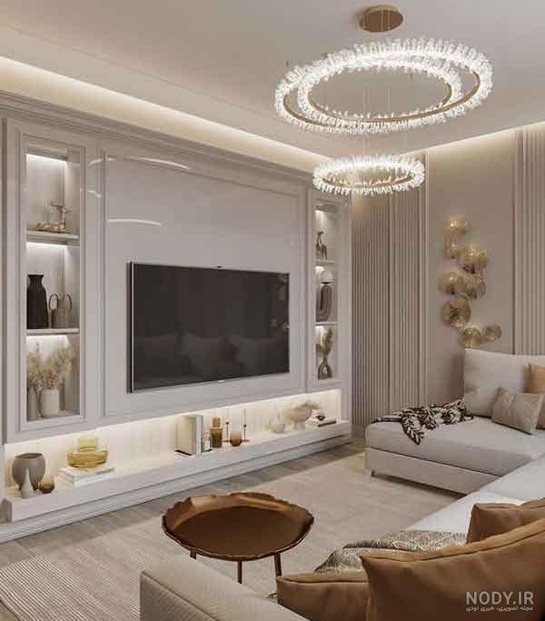 54 مدل چیدمان نشیمن منزل لوکس و لاکچری با آیتم رنگهای متنوع