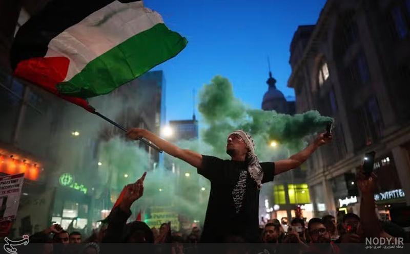 تظاهرات حمایت از فلسطین در تورنتو + عکس تظاهرات حمایت از فلسطین در تورنتو + عکس