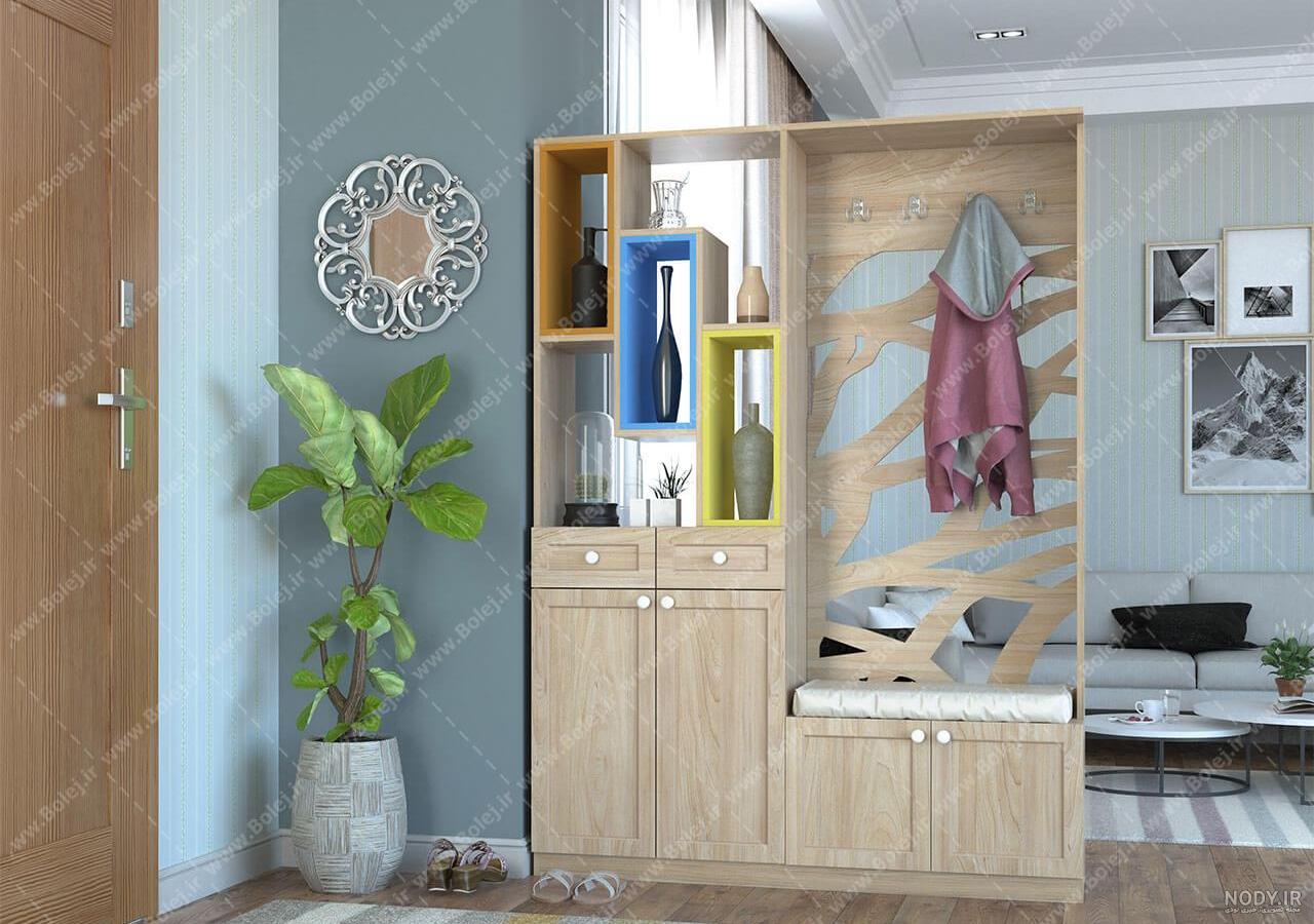 خرید طرح جدید پارتیشن خانگی ام دی اف جالباسی دار HPM 212 با قیمت ارزان