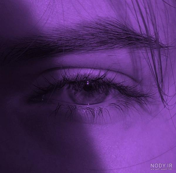 عکس انیمه دخترانه بنفش